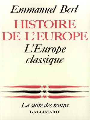 cover image of Histoire de l'Europe (Tome 2)--L'Europe classique